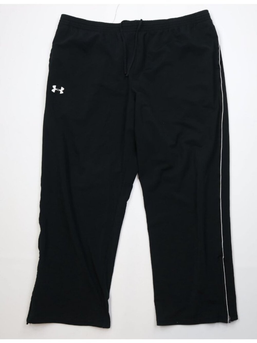 Vintage Y2K Under Armour Mens 2XL XXL Distressed Wide Leg Sweatpants Pants Black
